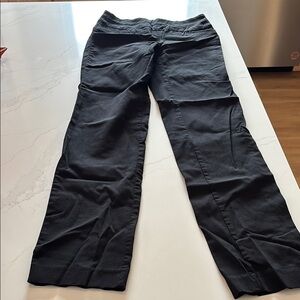 Black Straight-Leg Pants